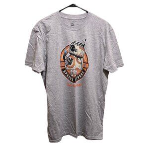 Funko Gray Short Sleeve T-Shirt with Orange and Black BB-8 Graphic